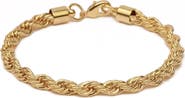 Bearfruit Jewelry 14k Gold Plated Intertwined Bracelet Dainty Minimalist Trendy