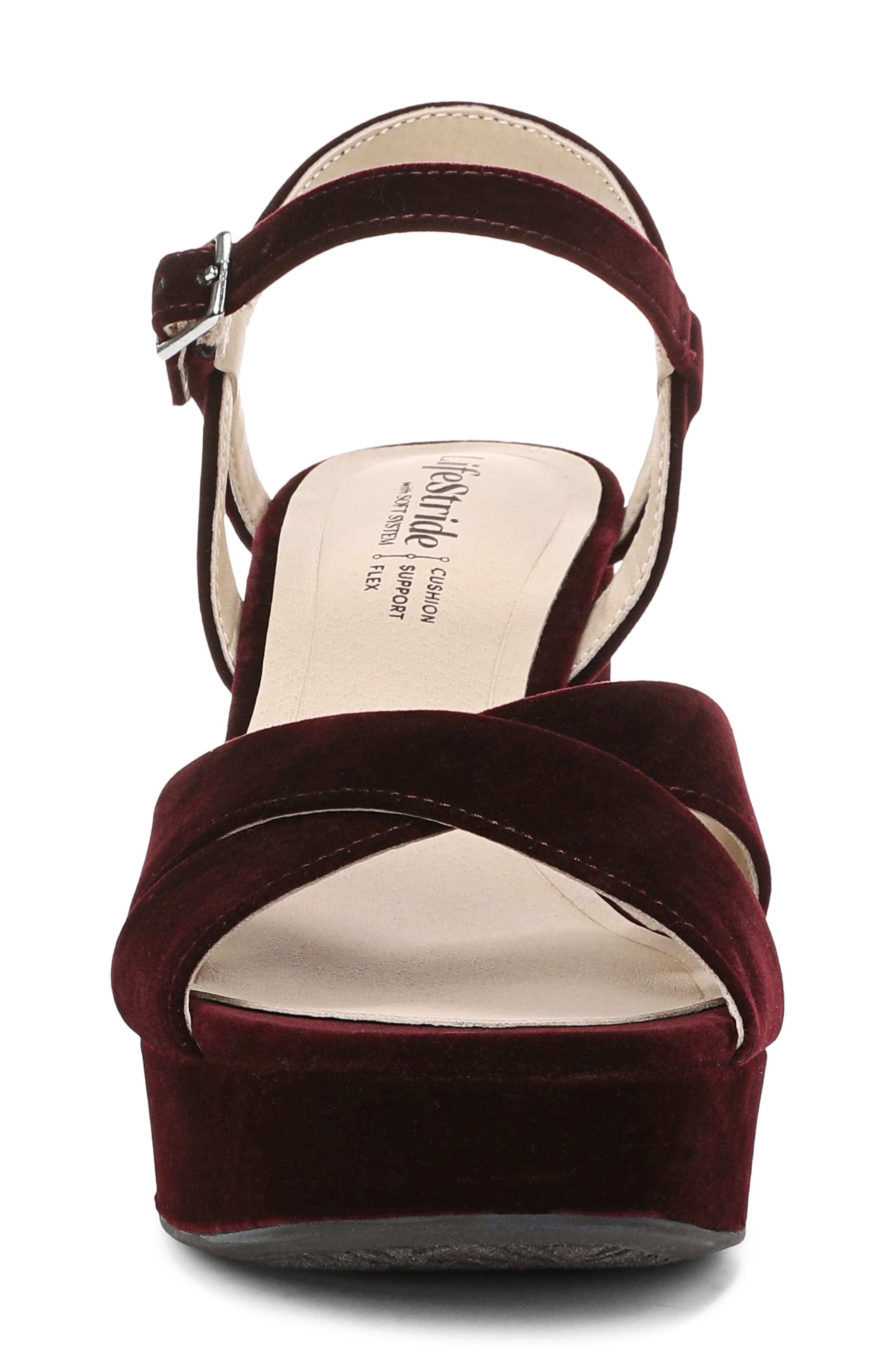 Alice Platform Sandal - Wide Widths Available, Alternate, color, CHOCO PLUM
