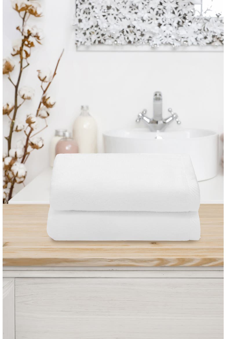 2-Pack Ediree Cotton Hand Towel Set, Alternate, color, WHITE