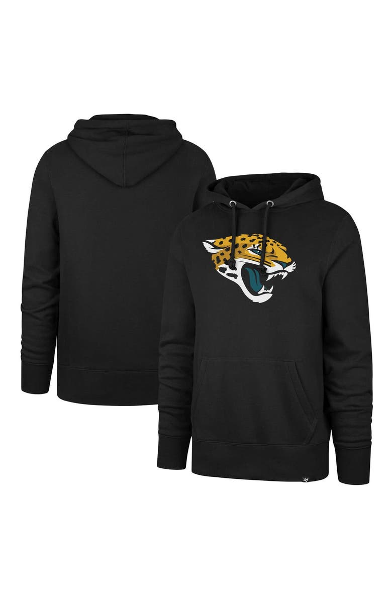 '47 Men's '47 Black Jacksonville Jaguars Imprint Headline Pullover Hoodie, Main, color, Black