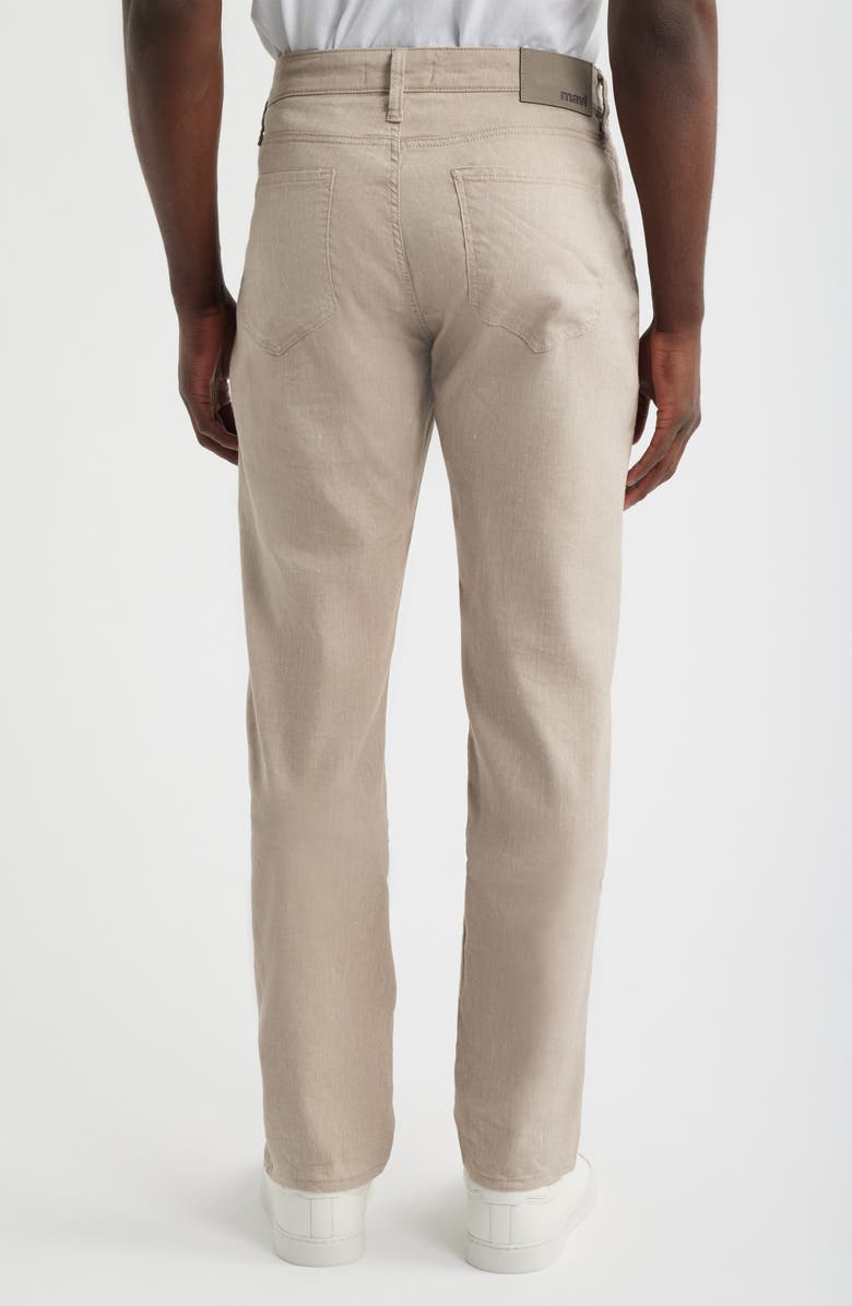 Mavi Jeans Marcus Slim Straight Leg Pants, Alternate, color, Coffee Linen