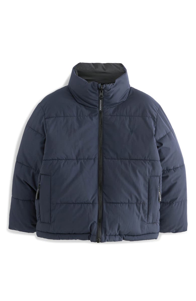 smALLSAINTS by ALLSAINTS Kids' Novern Quilted Puffer Jacket, Main, color, Navy