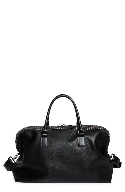 Funky Empire Spike Leather Duffle Bag