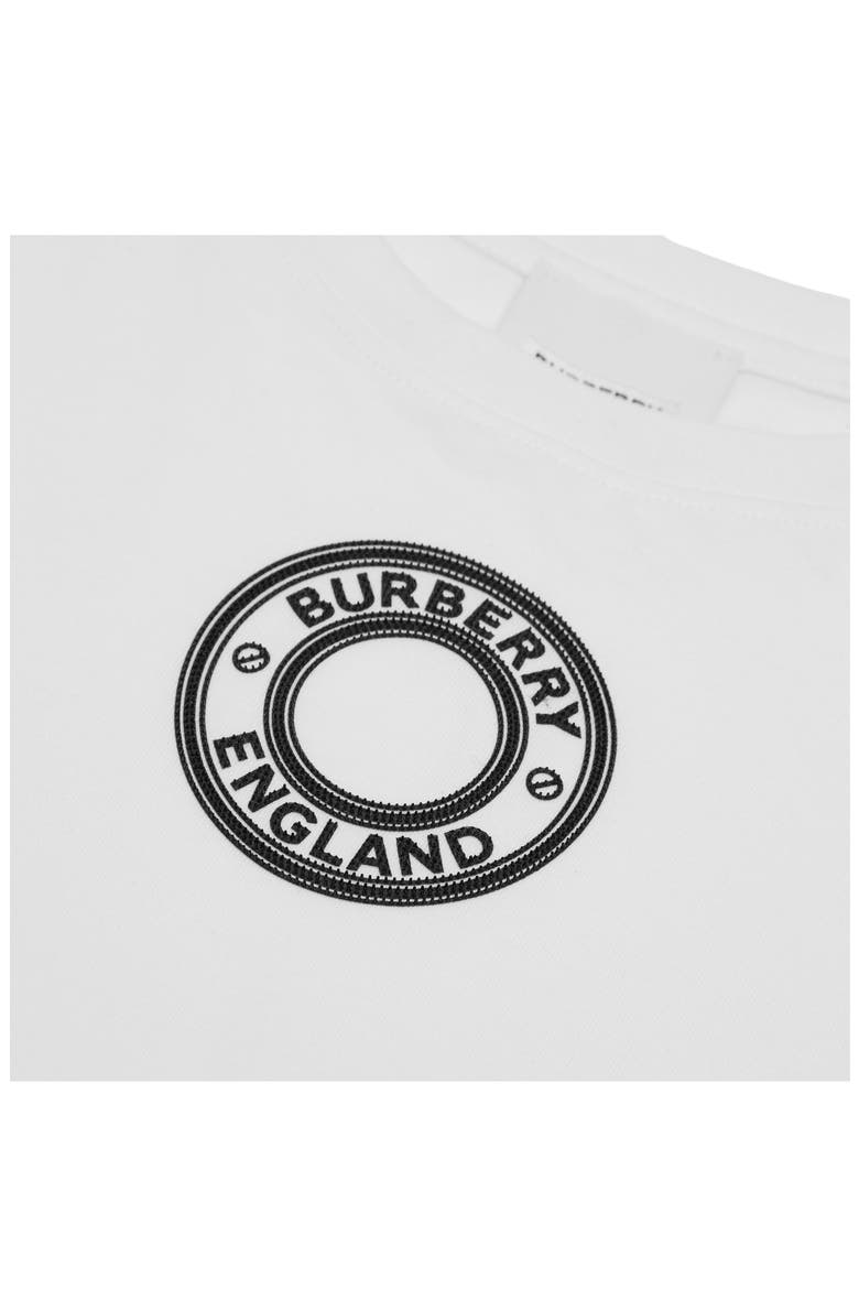 Kids' Roundel Organic Cotton Logo Graphic Tee, Alternate, color, WHITE