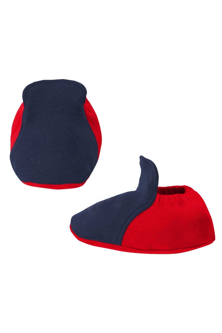Newborn & Infant Red/Navy Washington Nationals Three-Piece Love of Baseball Bib Bodysuit & Booties Set, Alternate, color, Red