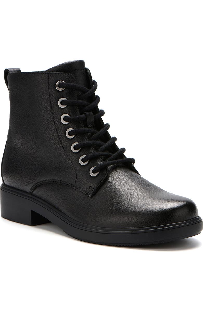 ABEO Compass Lace Boots, Main, color, Black Leather