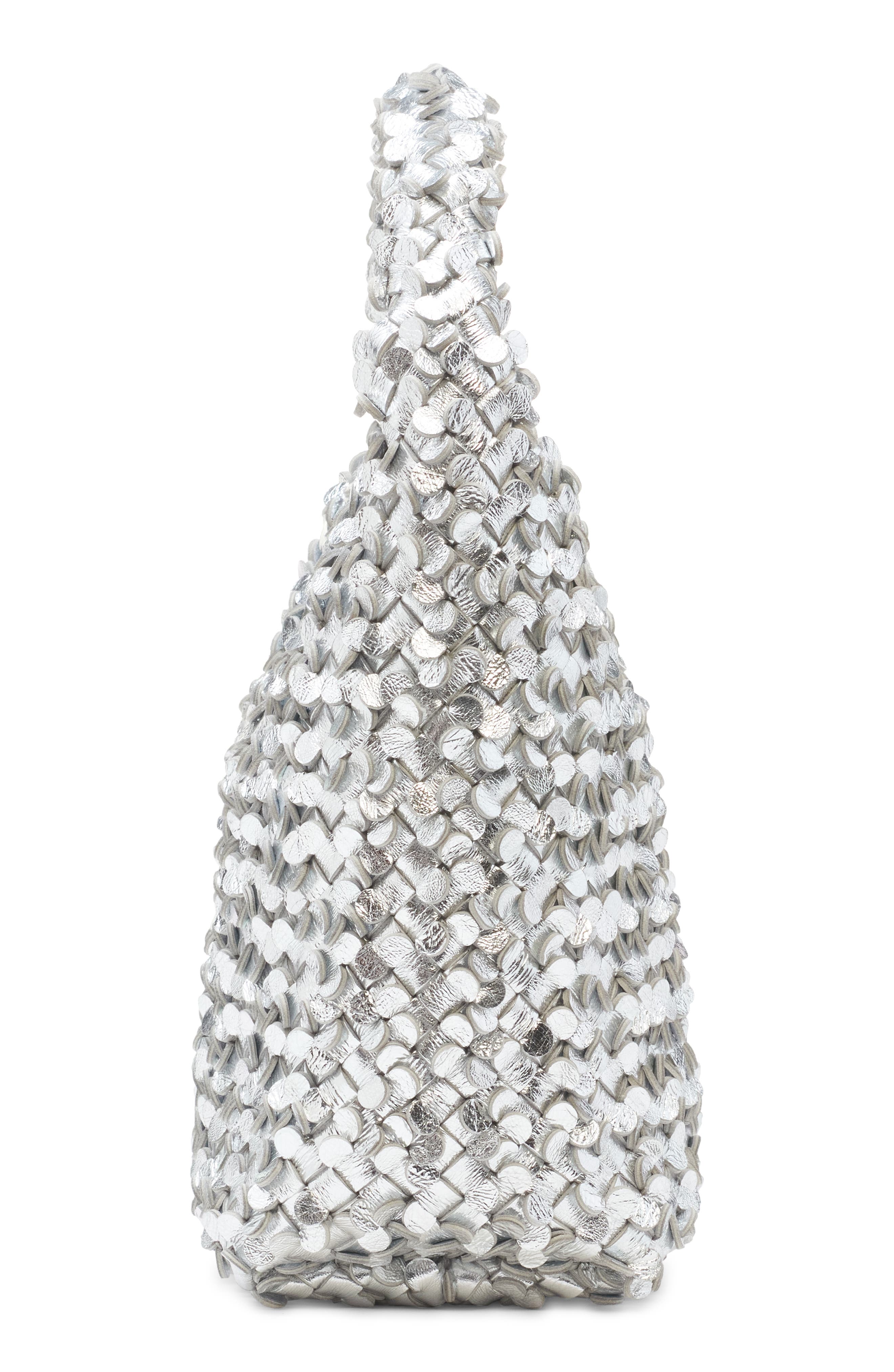 Bottega Veneta Cabat Mirror Confetti Leather Top Handle Bag, Alternate, color, 