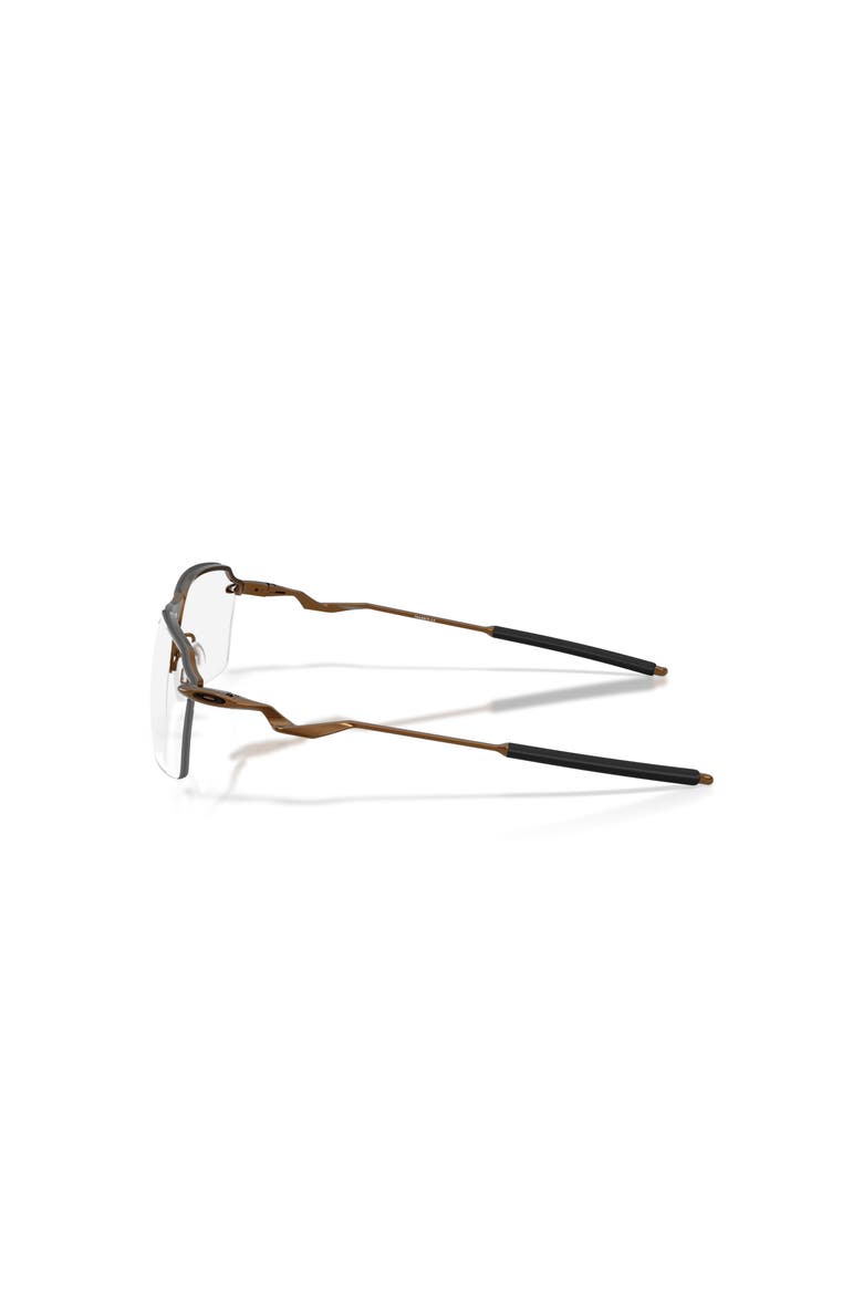 57mm Rectangle optical glasses, Alternate, color, Brown