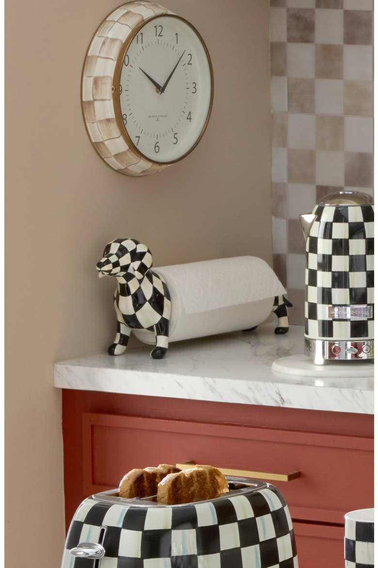 Dachshund Paper Towel Holder, Alternate, color, BLACK