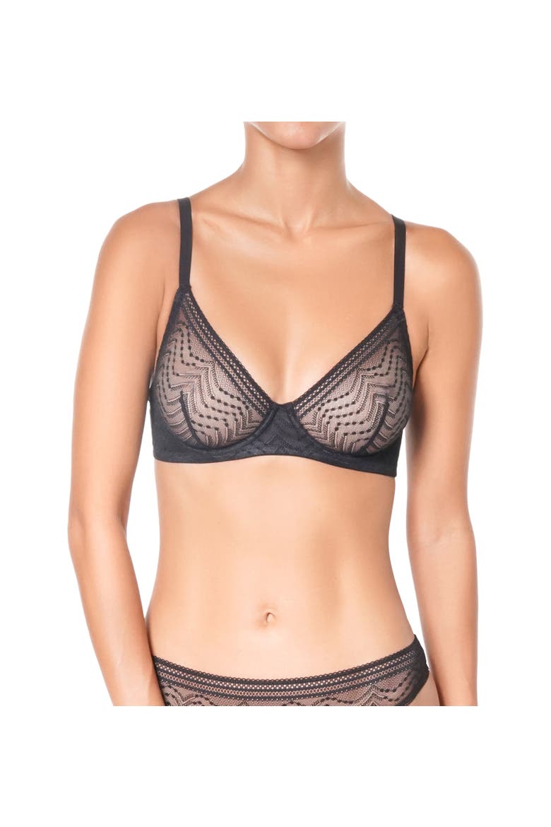 Eclatante Bralette, Alternate, color, Black