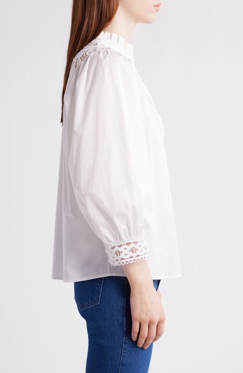 Elie Tahari The Rylan Lace Shirt, Alternate, color, 