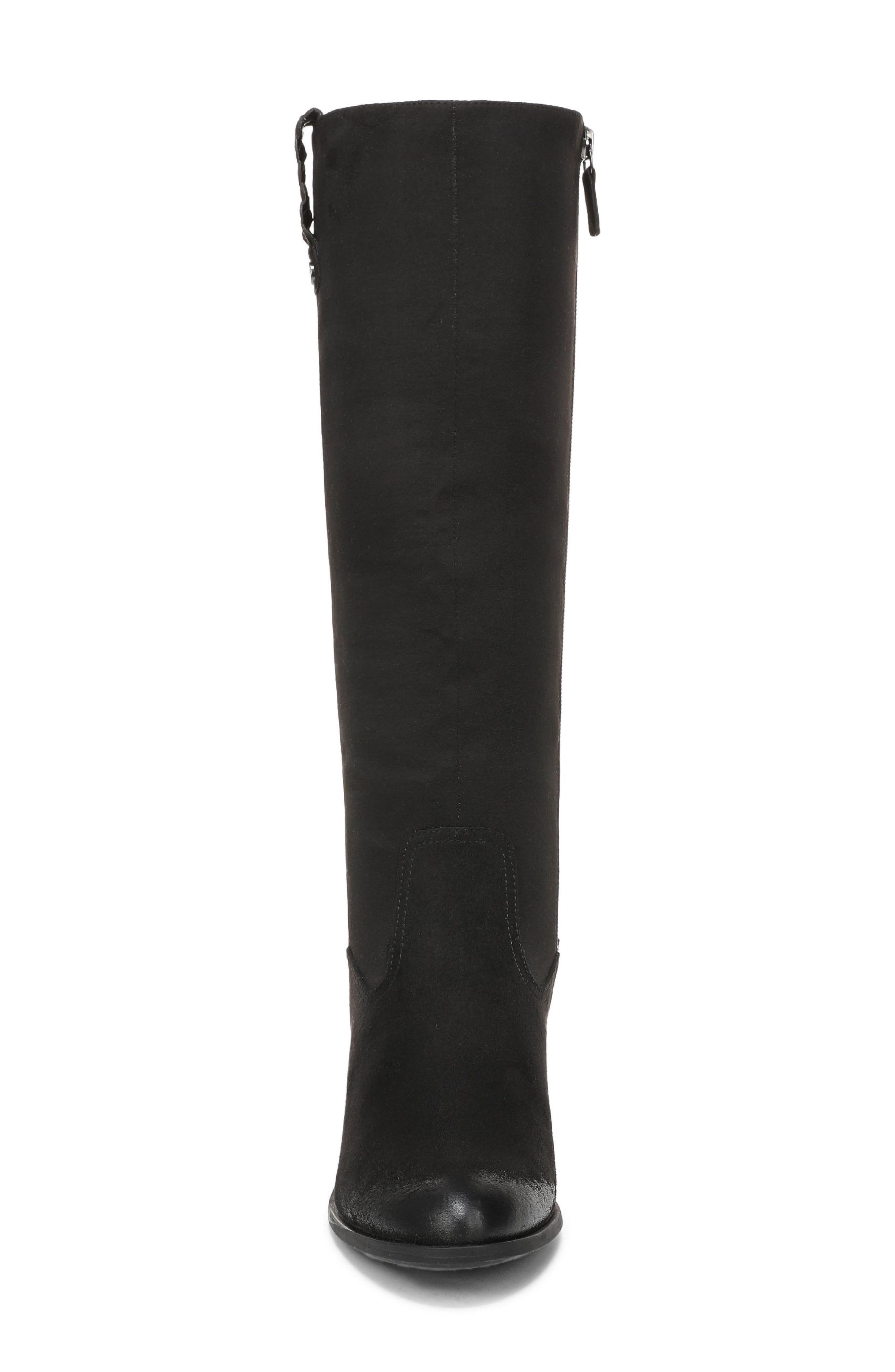 Calista Knee High Boot, Alternate, color, BLACK MICROSUEDE