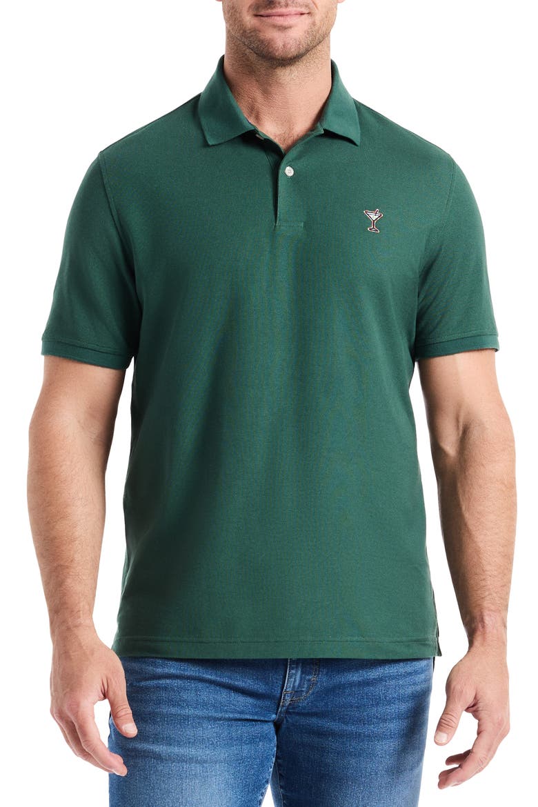 Belvar Knit Polo, Main, color, TREKKING GREEN