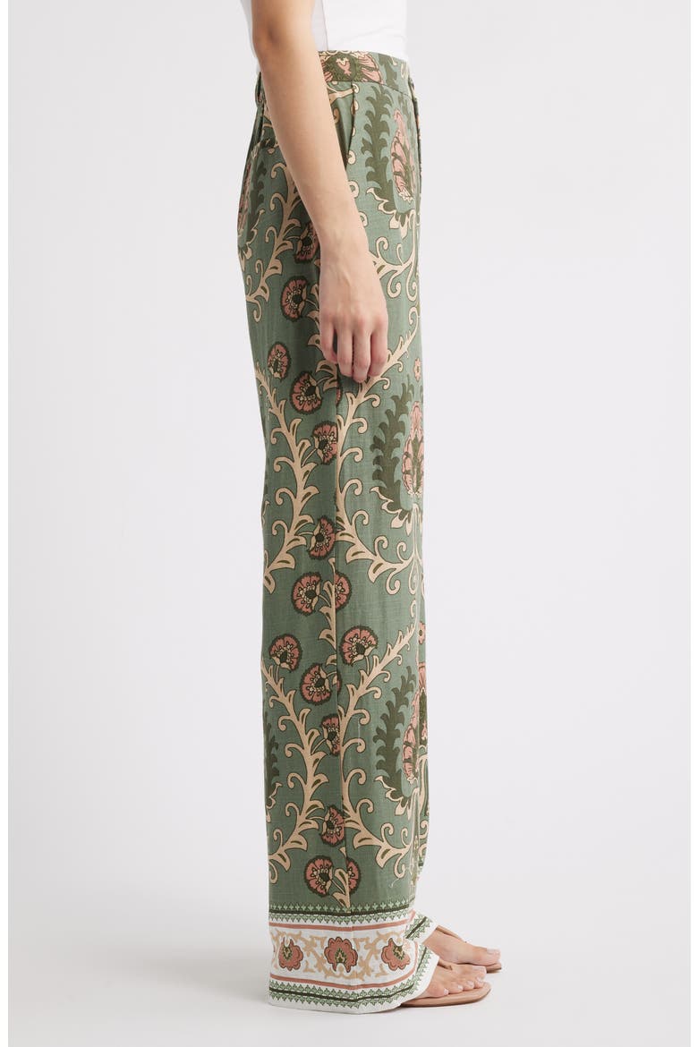The Soft Print Pants, Alternate, color, MEZZO SAGE