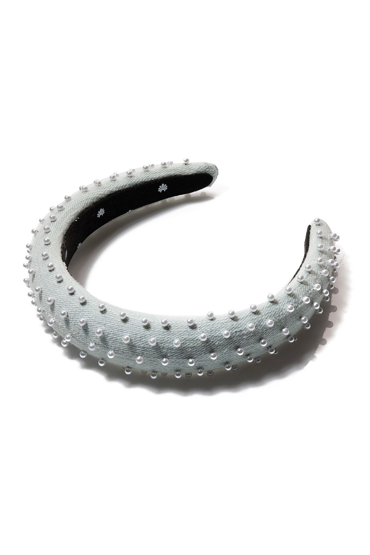 Lele Sadoughi Pearly Bead Denim Padded Headband (Men) | Nordstromrack