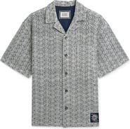 Scotch & Soda Relaxed Fit Print Camp Shirt