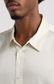 Elwood Short Sleeve Satin Button-Up Shirt