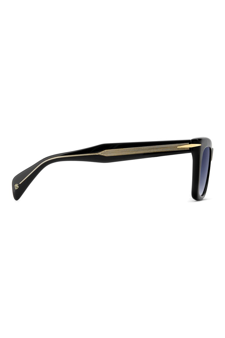 DB 99/Miami 51mm Gradient Rectangular Sunglasses, Alternate, color, BLACK/ BLUE SF