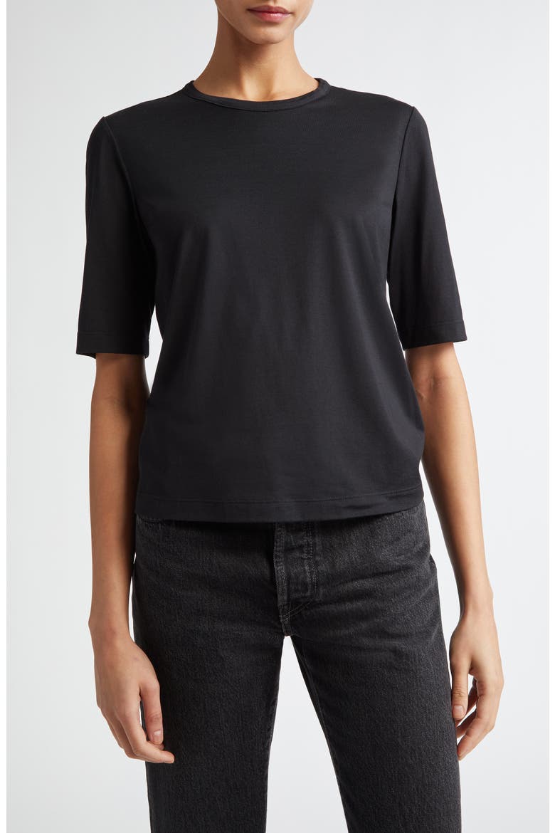 Parker Modal & Cashmere T-Shirt, Main, color, BLACK