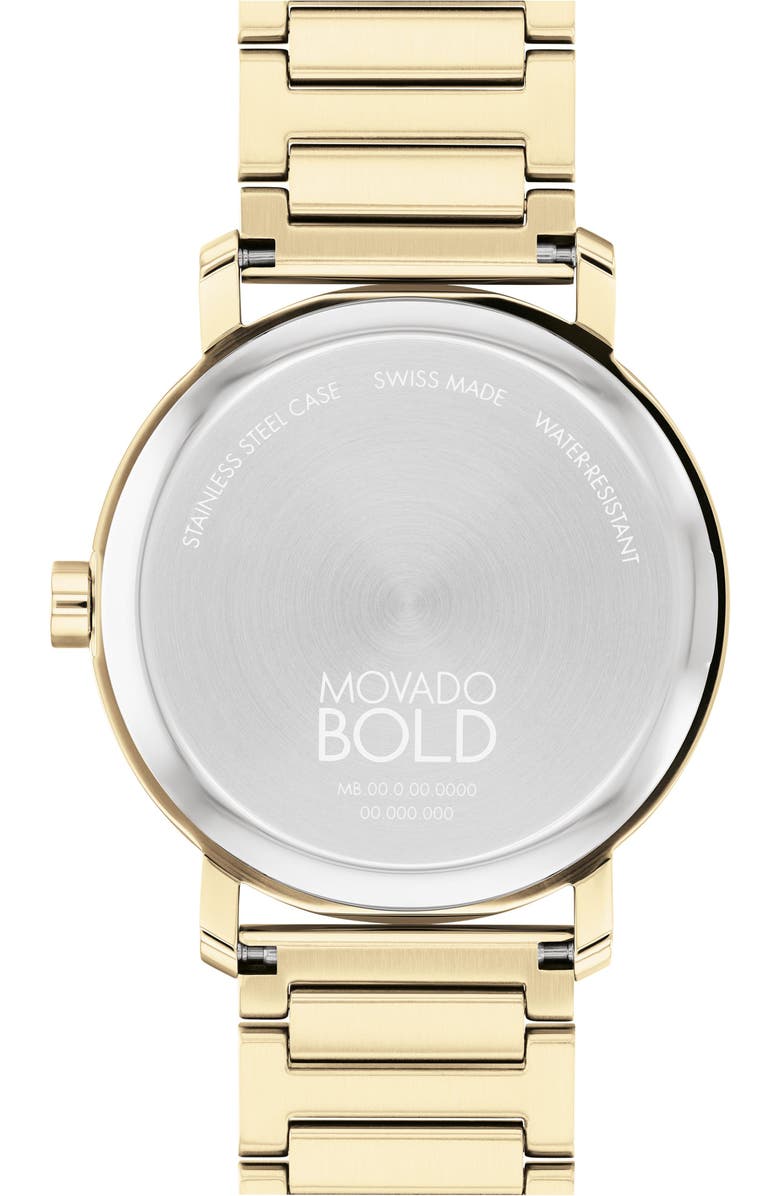 Movado Bold Evolution 2.0 Bracelet Watch, 40mm, Alternate, color, Gold Dial