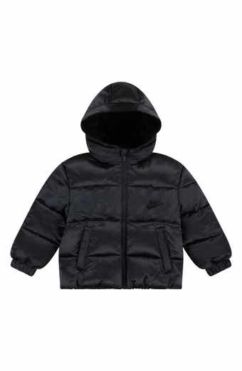 Kids' Jacquard Hazard Stripe Puffer Jacket