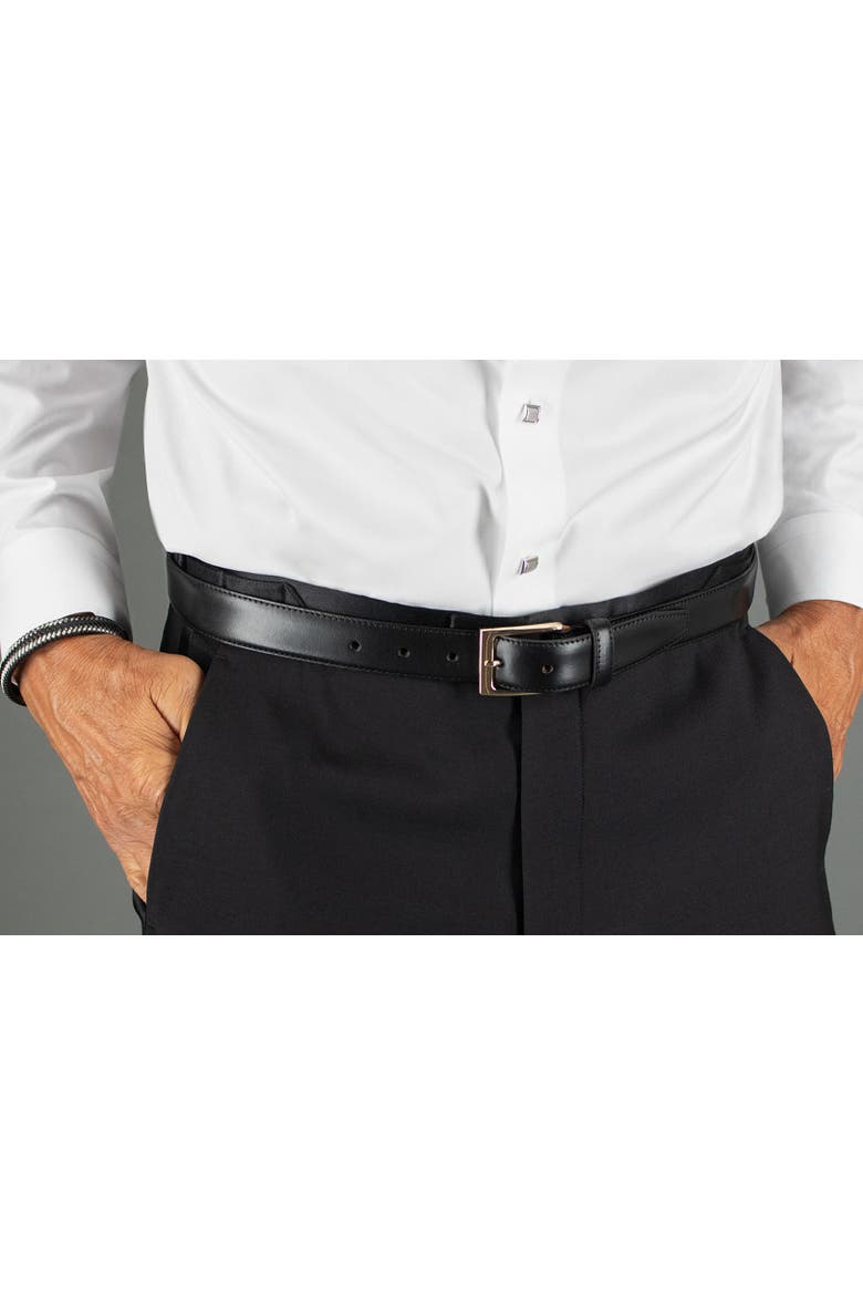 Classic 30mm Cortina Leather Belt, Alternate, color, Black