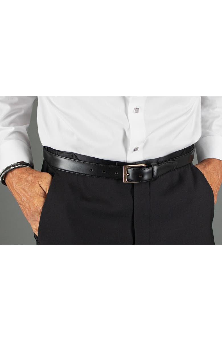 Trafalgar Classic 30mm Cortina Leather Belt, Alternate, color, Black