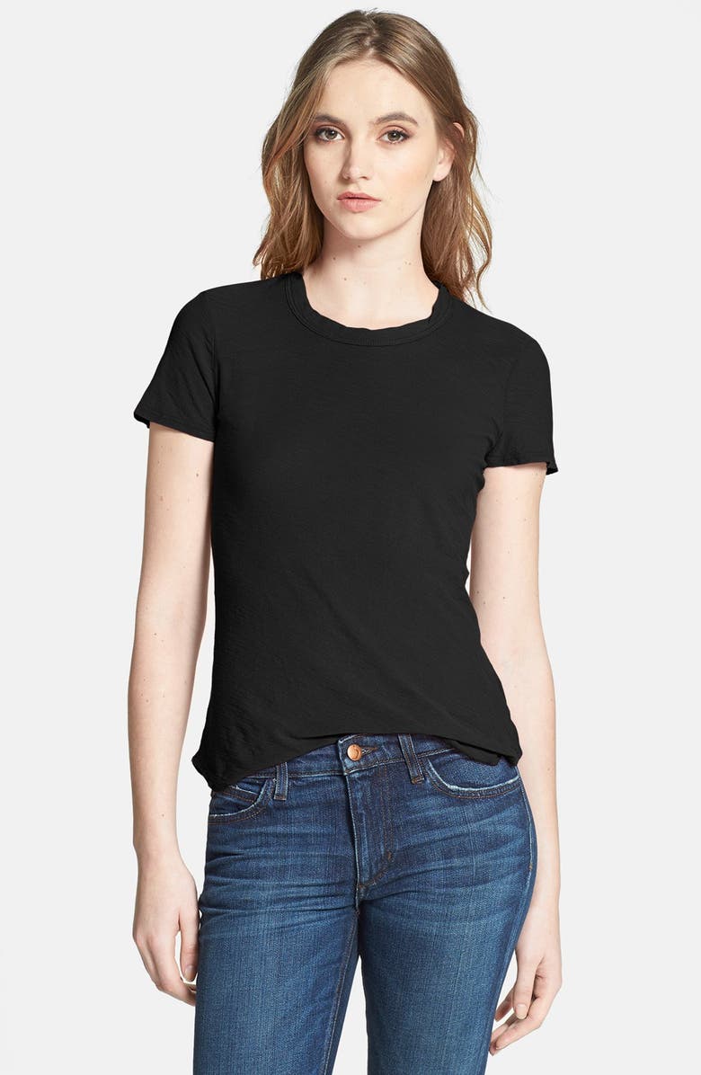 James Perse Sheer Slub Crewneck Tee, Main, color, 