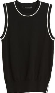 DELUC Contrast Piping Crop Tank