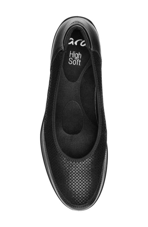 Ara Zinnia Wedge Loafer In Black