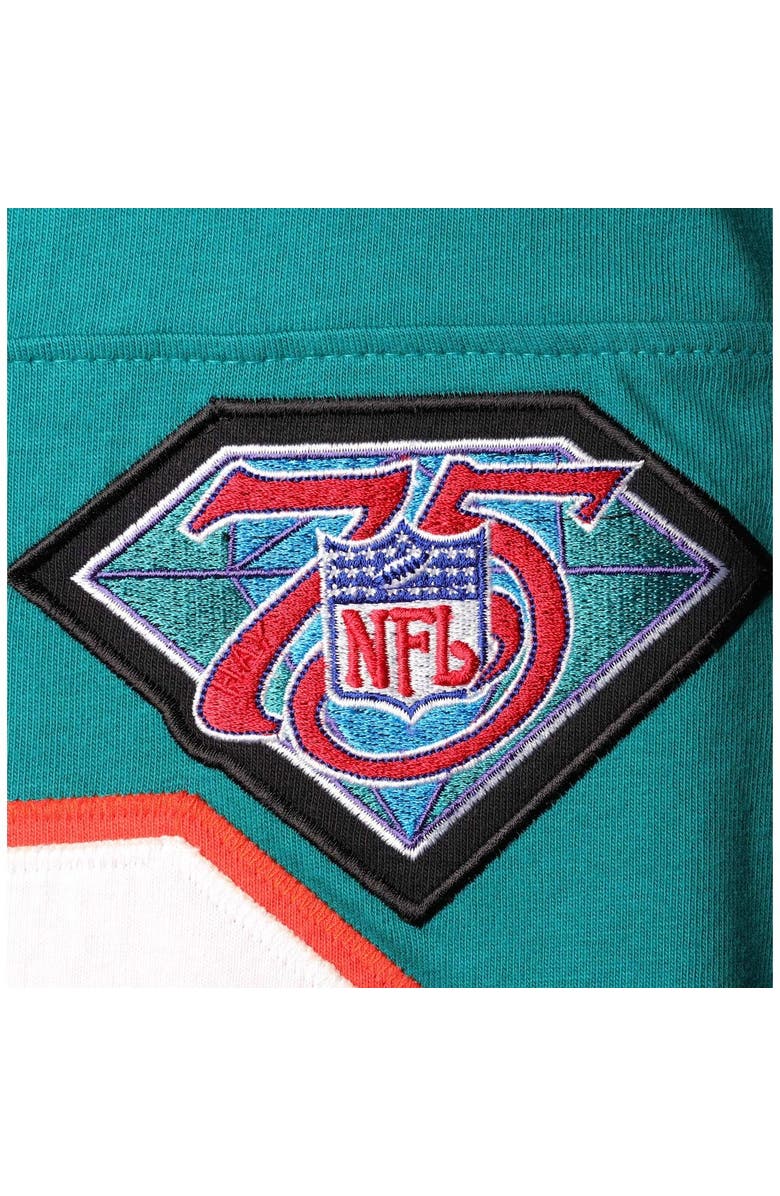 Mitchell & Ness Men's Mitchell & Ness Dan Marino Aqua Miami Dolphins Throwback Retired Player Name & Number Long Sleeve Top, Alternate, color, Aqua