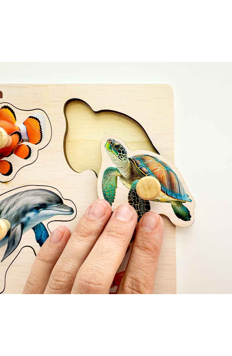 Quokka Wooden Puzzle Board Set for Toddlers, Alternate, color, Animals And Birds