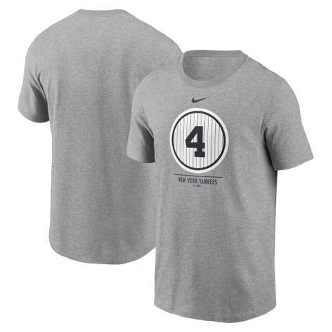 Men's Nike Lou Gehrig Heathered Gray New York Yankees Cooperstown Collection Lou Gehrig Day Retired Number T-Shirt