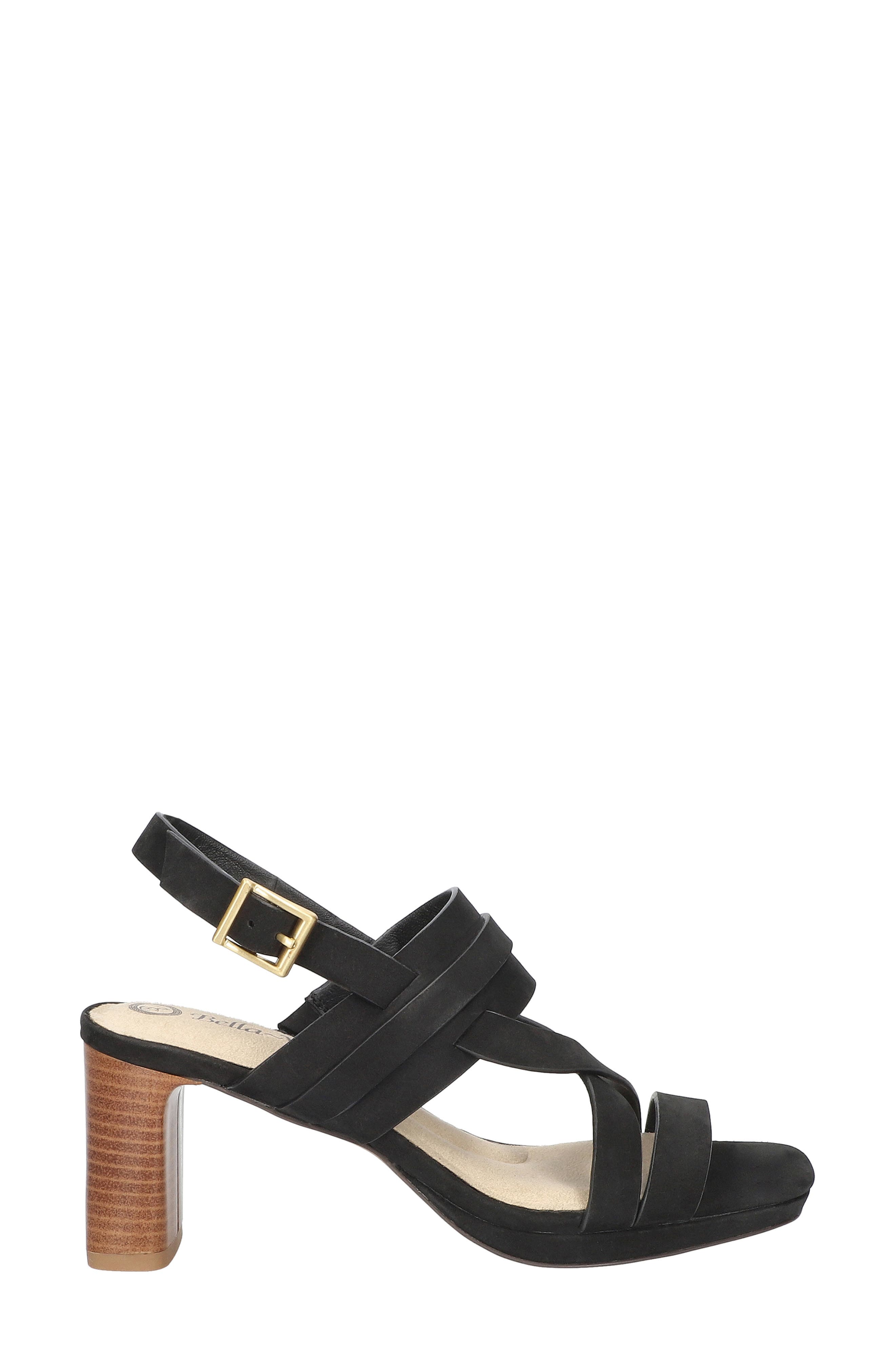 Bella Vita Desoto Slingback Sandal, Alternate, color, Black Leather