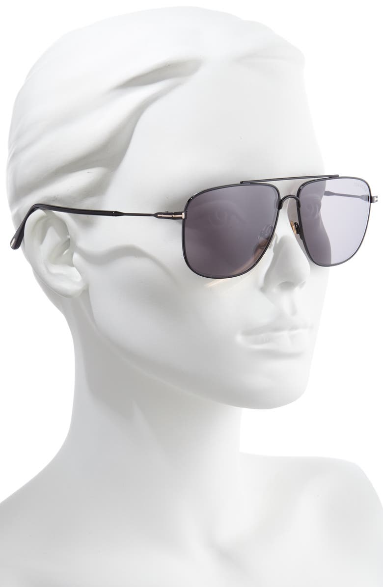 TOM FORD Len 58mm Navigator Sunglasses, Alternate, color, 