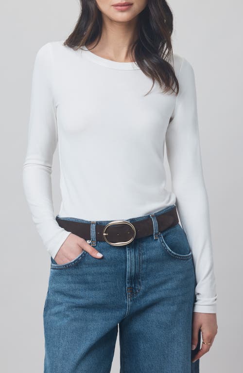 Splendid X @cellajaneblog Long Sleeve Layering T-shirt In White