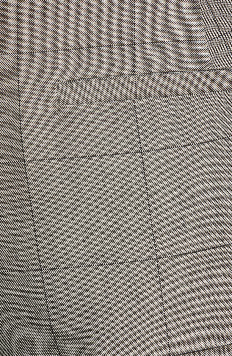 MONSE Cuff Hem Plaid Straight Leg Wool Blend Pants, Alternate, color,