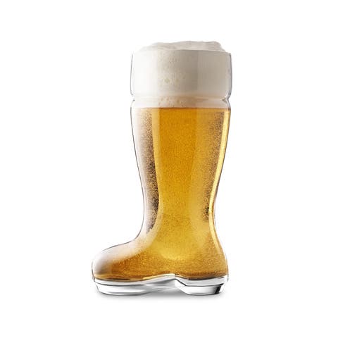 Das Beer Boot Glass, 1 Liter / 33 oz, Clear Glass