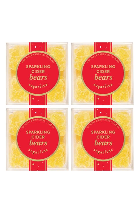 Sparkling Cider Bears Set of 4 Candy Cubes