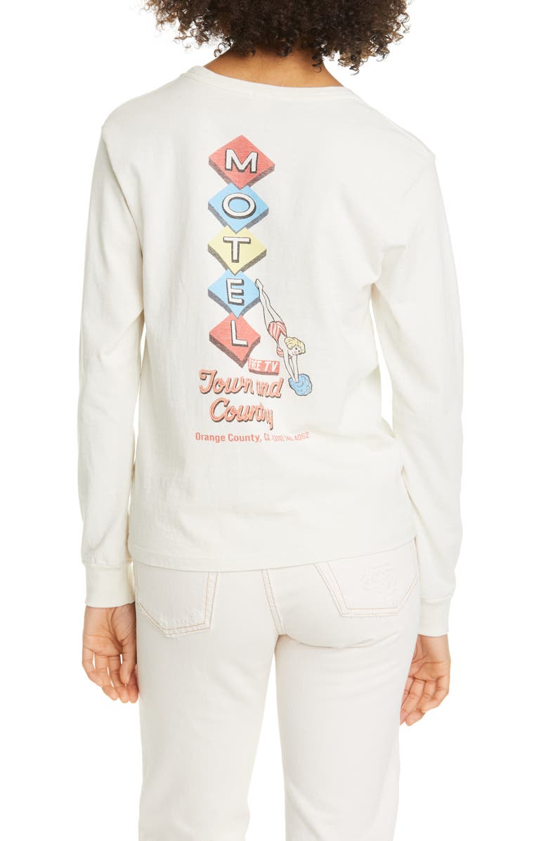 Re/Done '90s Motel Long Sleeve Graphic Tee, Alternate, color, 