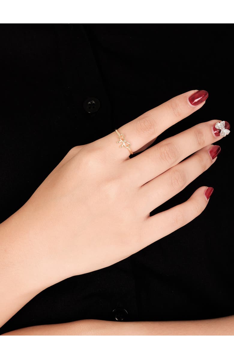 DEVATA Bow Ring in 14K Gold, Alternate, color, Yellow Gold