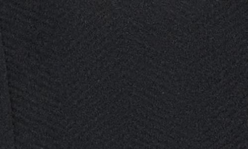 Cole Haan Asymmetric Wool Blend Coat In Black