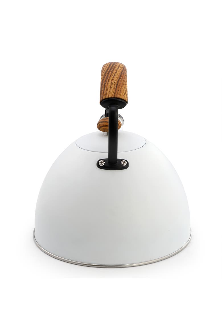 3.2 Quart Whistling Tea Kettle, Alternate, color, Matte White