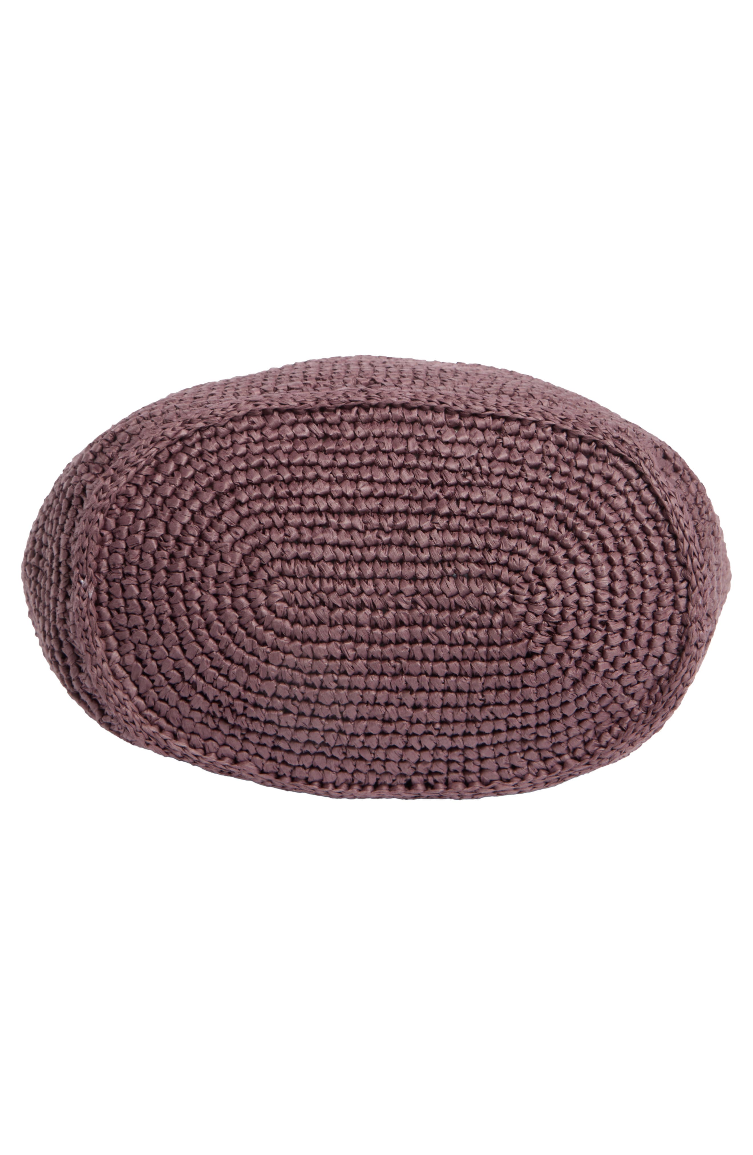 Madewell The Camren Straw Bag, Alternate, color, Chocolate Raisin