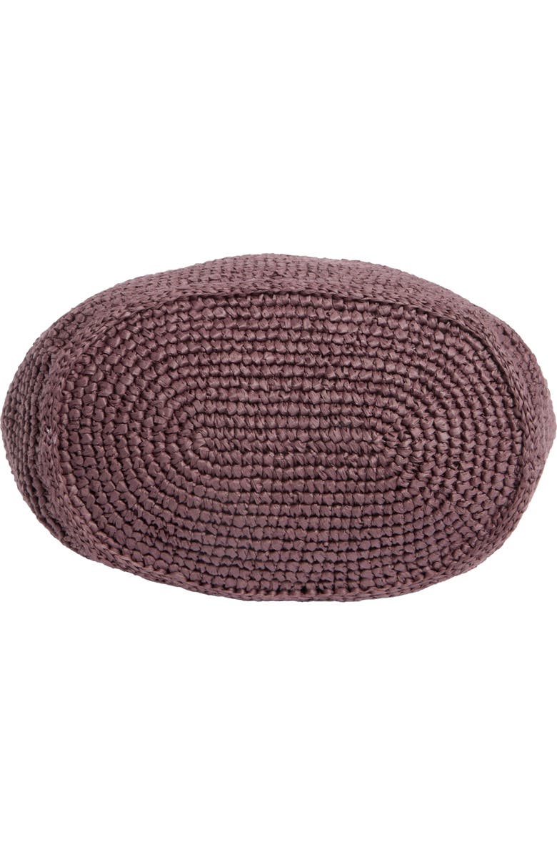 Madewell The Camren Straw Bag, Alternate, color, Chocolate Raisin