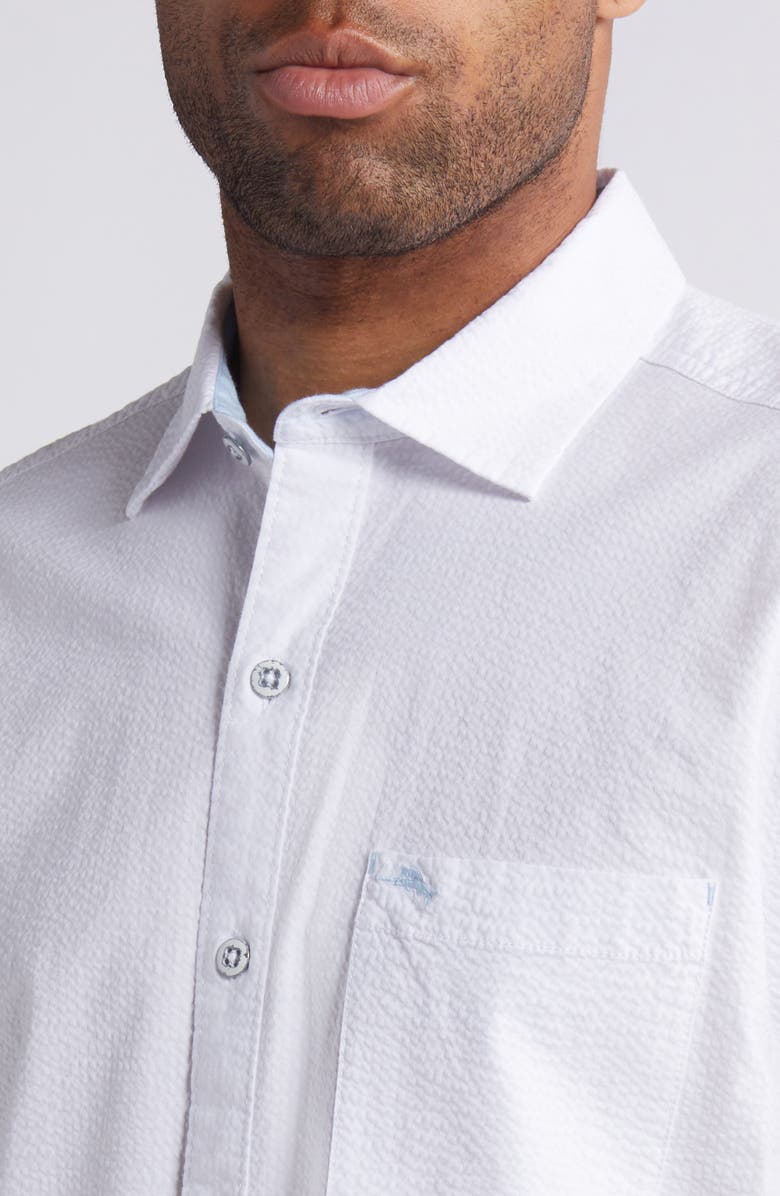 Tommy Bahama Nova Wave Short Sleeve Stretch Cotton Button-Up Shirt, Alternate, color,