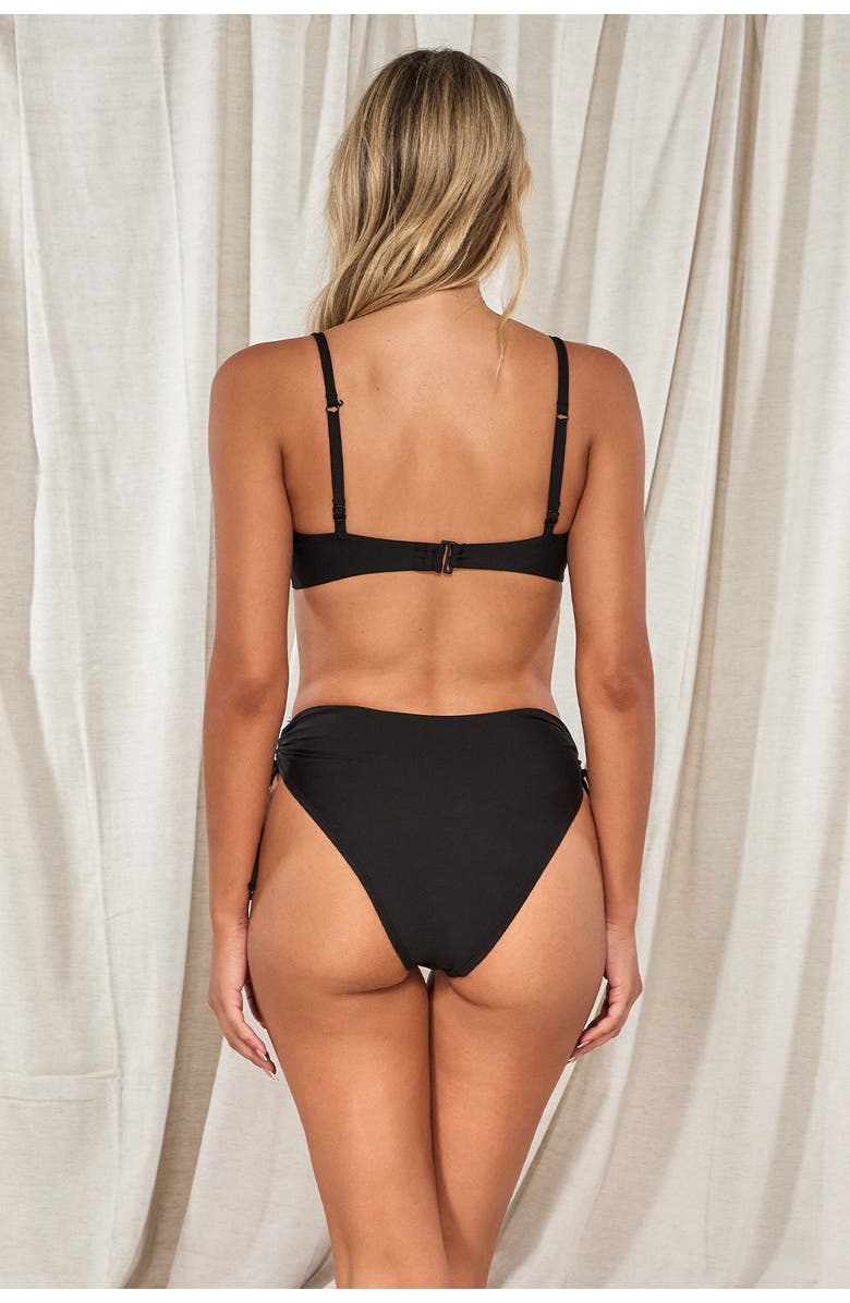 Swim Systems Malia High Waist Bikini Swim Bottoms, Main, color, Black