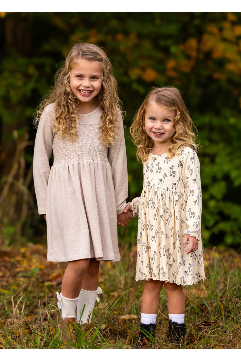 Millie Natural Waist Dress, Alternate, color, Brown