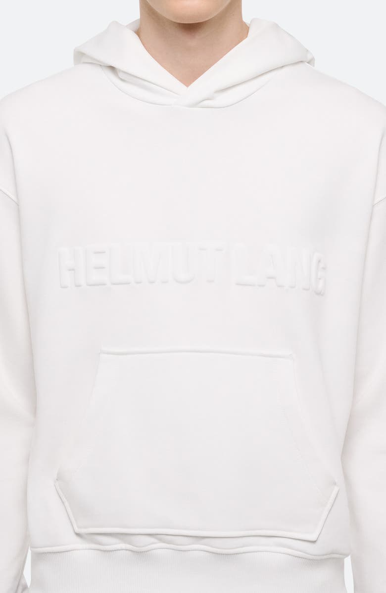Helmut Lang Embossed Studio Logo Hoodie, Alternate, color, White