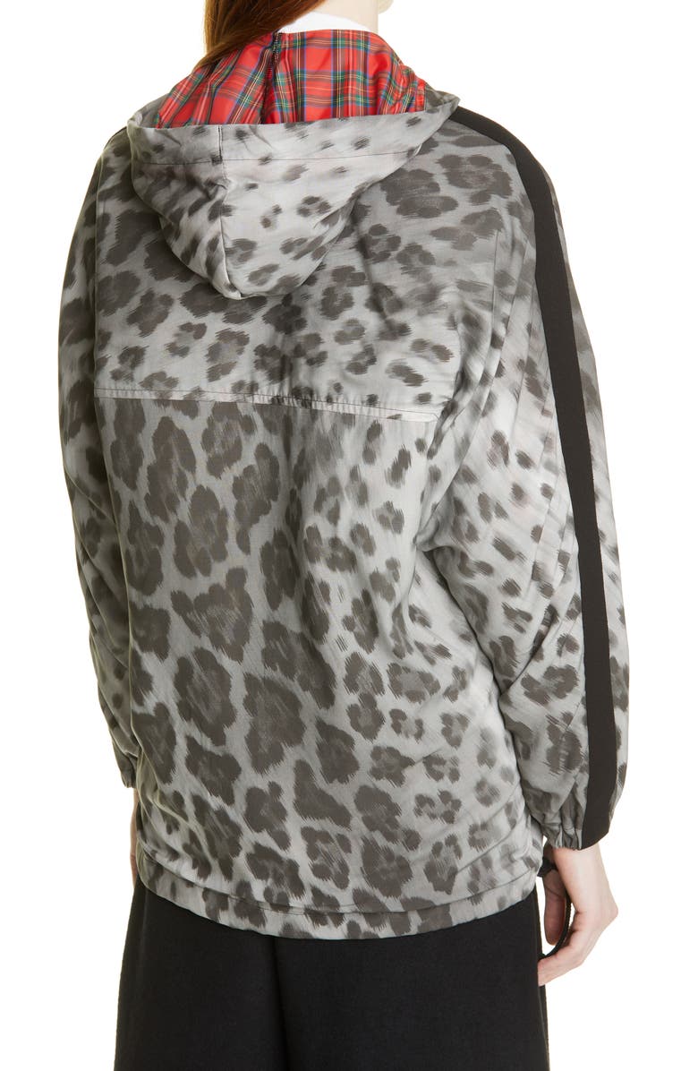 Tao Comme des Garçons Leopard Print Hooded Jacket, Alternate, color,